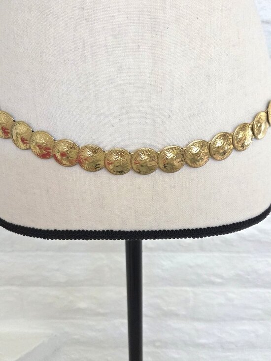 Accessories - Coin Belt Womens Medium Gold Shells Hip Drape Dressy Hook Renaissance Festival